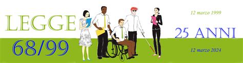 Illustrazione della Legge 68/99