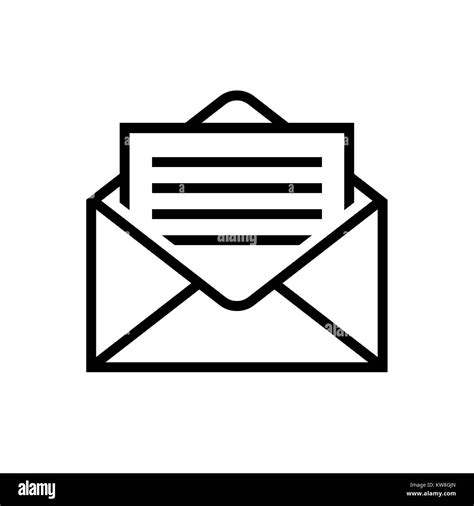 Icona di una busta da lettera con un simbolo di spunta