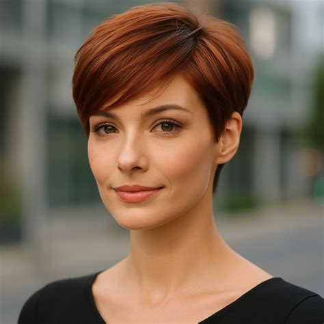 Donna con taglio pixie cut