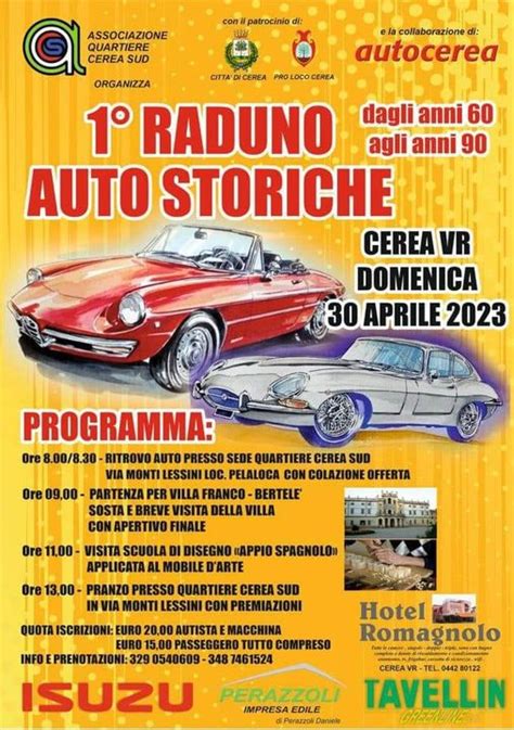 Auto storiche in un raduno