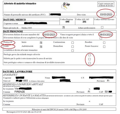 Certificato Medico INPS