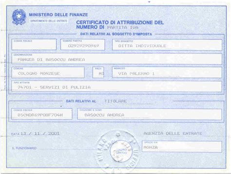 Partita IVA e documento fiscale