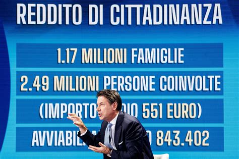 Infografica sul reddito di cittadinanza