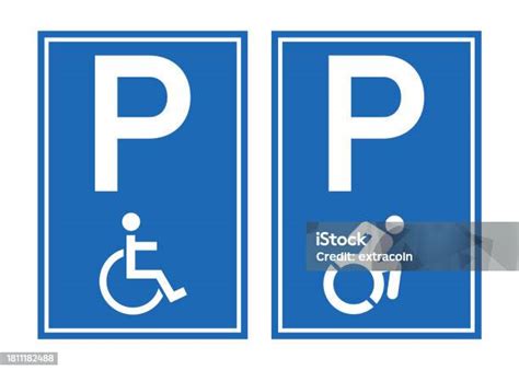 Segnale di parcheggio disabili con simbolo internazionale di accessibilità