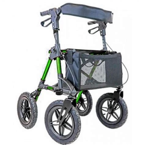Deambulatore rollator con ruote grandi