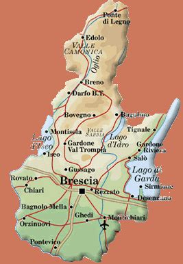 Mappa della provincia di Brescia