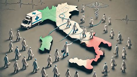 Mappa che illustra i flussi di migrazione sanitaria in Italia