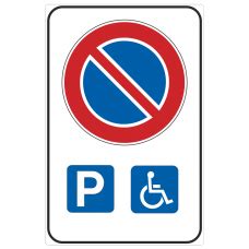 Segnaletica per parcheggio disabili