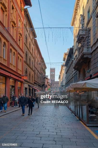 Bologna cityscape with Via Masetti