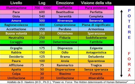 Schema del livello di coscienza