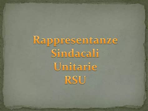 Simbolo delle Rappresentanze Sindacali Unitarie (RSU)