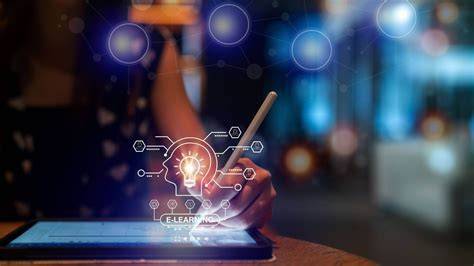 Illustrazione di una piattaforma digitale con icone di persone e aziende connesse