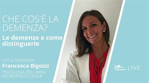 Diagramma che mostra le diverse tipologie di demenza e le loro caratteristiche principali