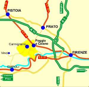 mappa di Poggio a Caiano