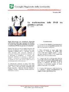 Illustrazione del processo di trasformazione delle IPAB