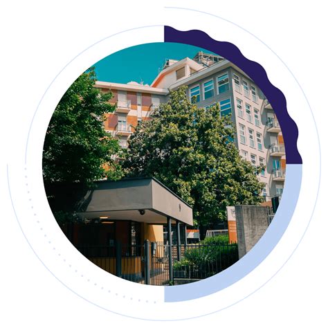 Piantina schematica della Fondazione Serlini RSA Onlus, evidenziando i nuclei, le sale comuni e il giardino