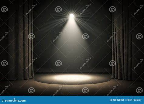 Immagine: Palco teatrale vuoto prima di uno spettacolo