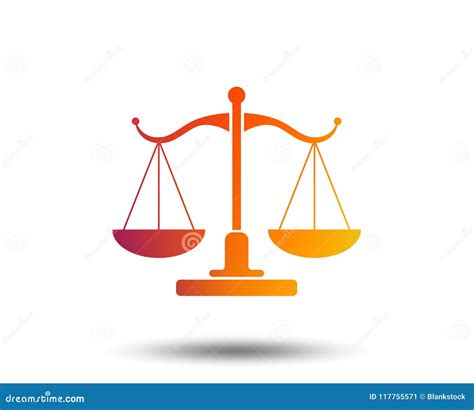 Simbolo di giustizia e bilancia