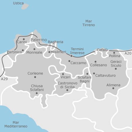 Mappa dei consultori familiari a Palermo e provincia