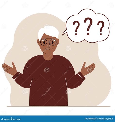 Illustrazione di un anziano che si sente male