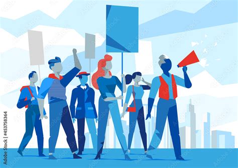 Gruppo di persone che manifesta per i diritti dei disabili