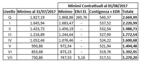 Diagramma dei livelli contrattuali per badanti