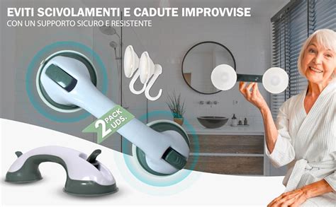 Maniglione a ventosa per bagno