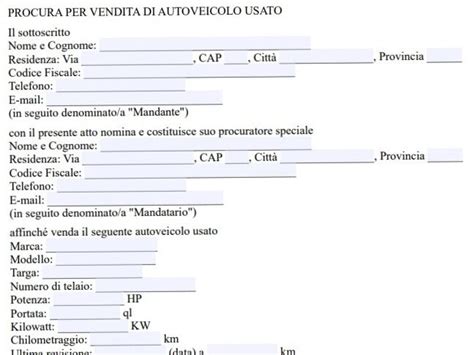 Documenti di proprietà di un'auto