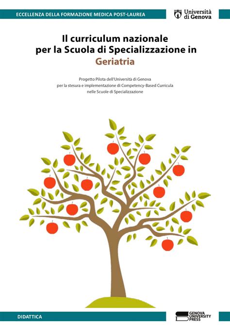 Diagramma che illustra le aree di specializzazione della geriatria