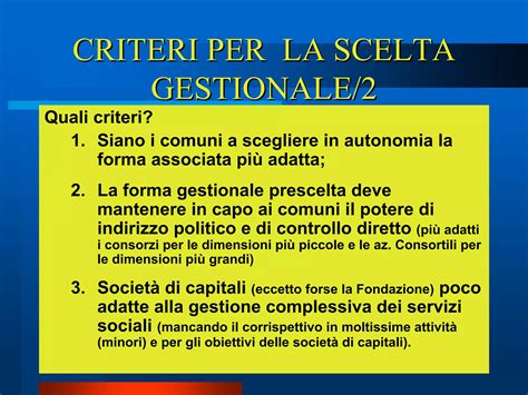 Schema che illustra le diverse forme di gestione associata dei servizi sociali