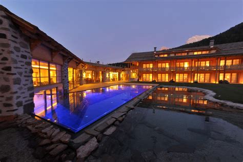 Interno di una spa di un hotel di montagna