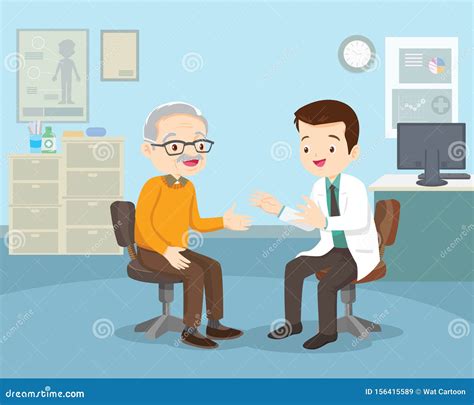 Medico che visita un paziente anziano