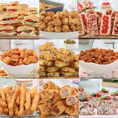 Immagine di un buffet colorato con vari stuzzichini dolci e salati