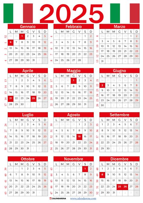 Calendario con giorni evidenziati