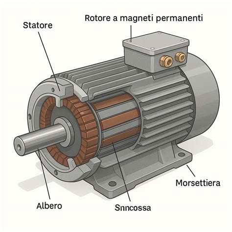 Schema di un motore a disco rotante