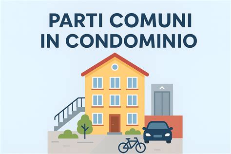 Schema che illustra le parti comuni di un condominio secondo l'art. 1117 c.c.