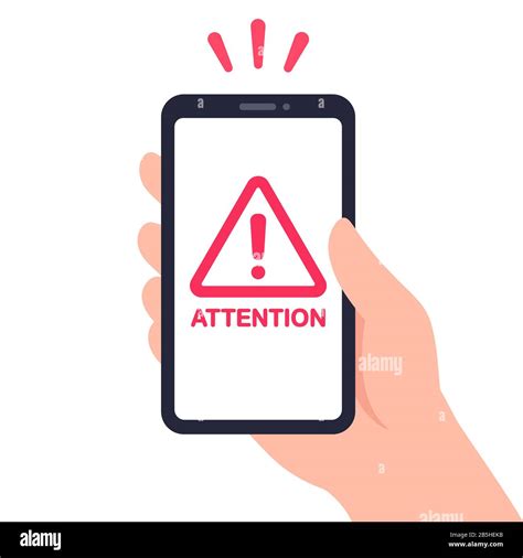 simbolo di un telefono con un punto esclamativo