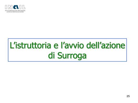 Schema dell'azione di surroga INAIL