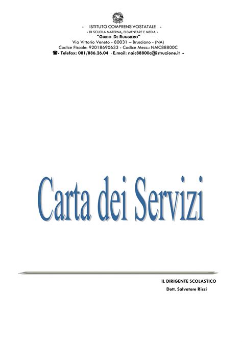 Carta dei Servizi - Istituto Geriatrico Carlo Louisa