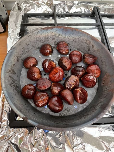 Caldarroste cotte in padella