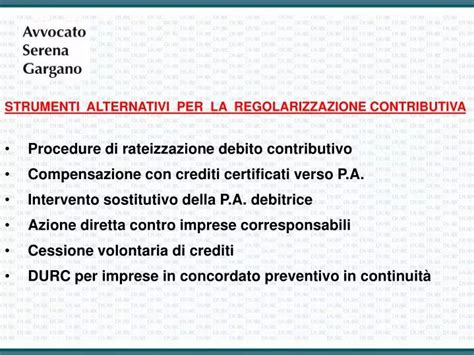 Processo di regolarizzazione contributiva