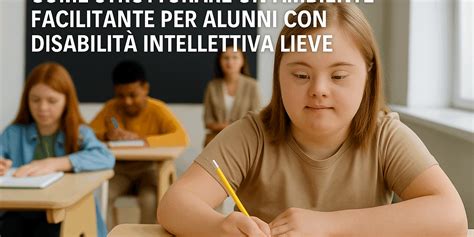 Alunni con disabilità che collaborano con un assistente scolastico
