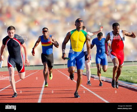 Immagine di atleti professionisti in gara