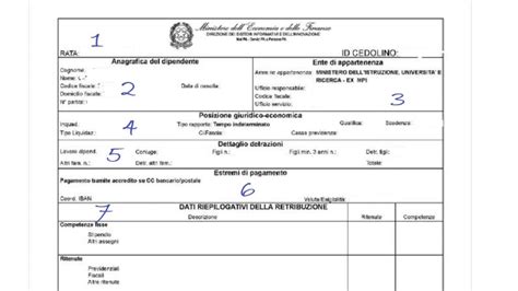 Cedolino paga docente