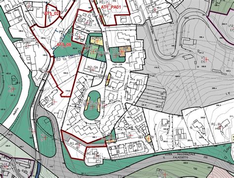 Mappa del comune di Bucine con indicazione delle frazioni
