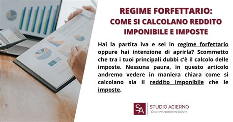 Diagramma che illustra il calcolo del reddito imponibile per il regime forfettario