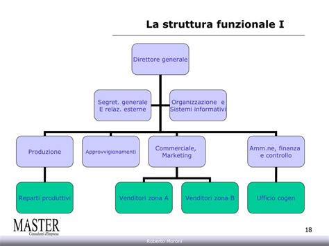 diagramma che illustra la struttura organizzativa di una RSA