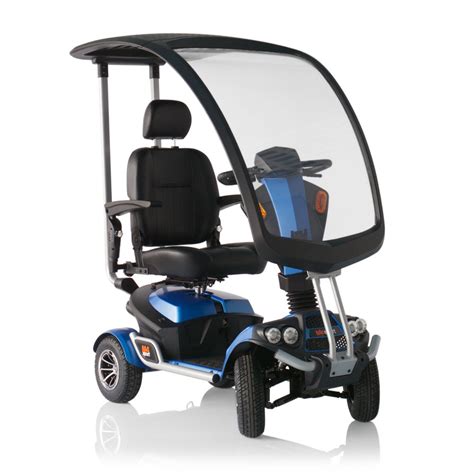 vista laterale dello scooter elettrico Urbano con cappottina per due persone