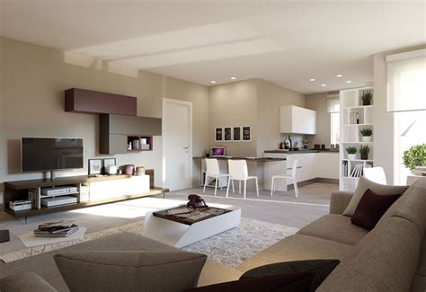 Interno di un appartamento in un Senior Residence con arredi moderni e accessibili