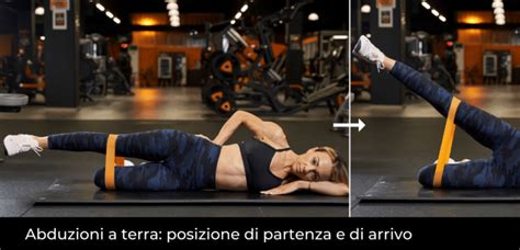Esecuzione corretta dell'abduzione dell'anca sul fianco